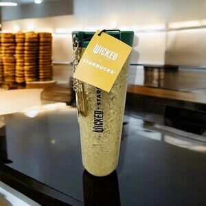 STARBUCKS WICKED GOLD GLITTER 16OZ STAINLESS STEEL BRAND NEW READY TO SHIP!